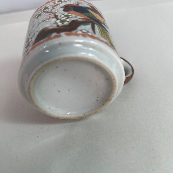 Vintage Japanese Hand-Painted Ceramic Tea Cup Bird & Cherry Blossom - Picture 5 of 9